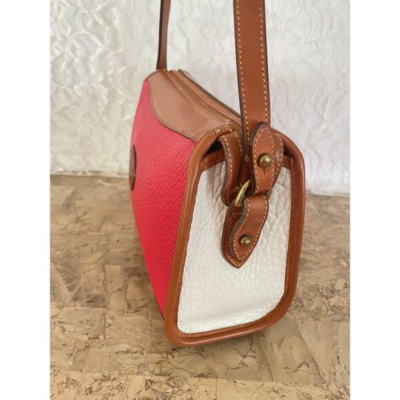 Customized Vtg DOONEY and BOURKE colorblock varsity small crossbody/shoulder bag - Picture 5 of 9
